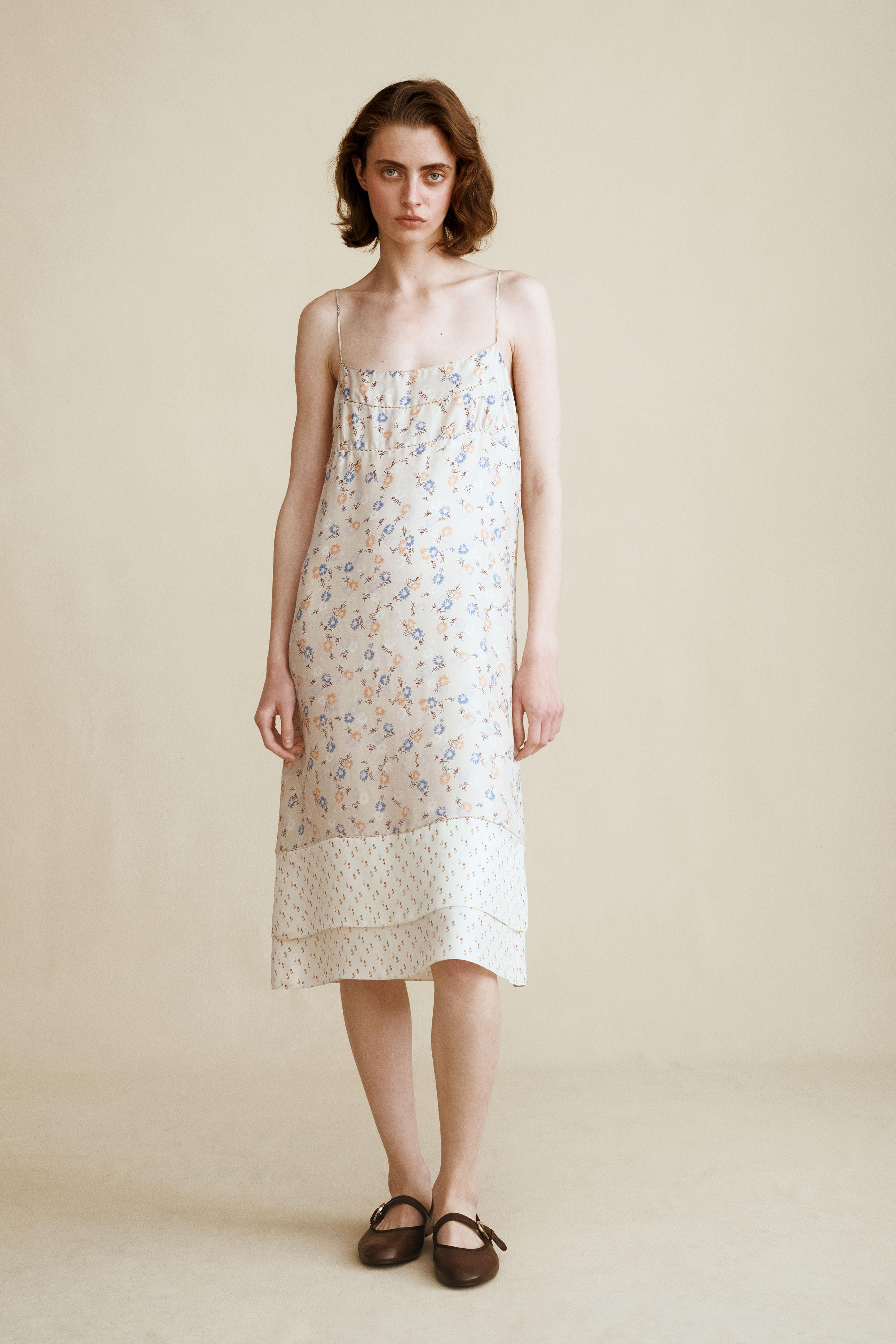100% SILK DRESS CREATED BY CARAMEL LONDON X ZARA